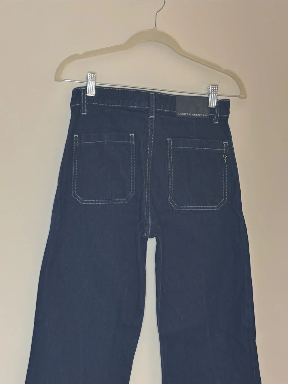 Good American Dark Blue Wide Leg Jeans - Picture 11 of 12